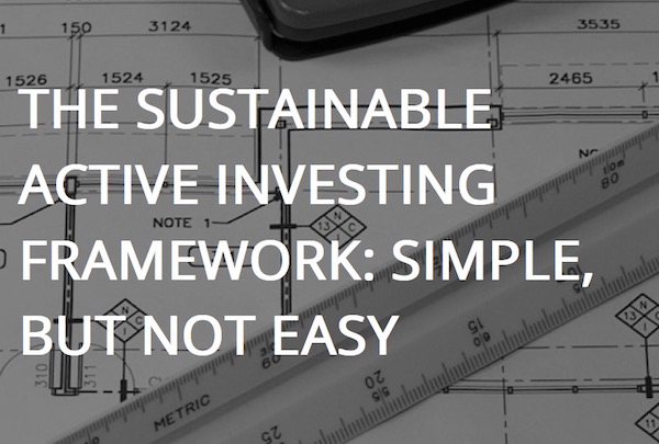 sustainable active investing framework