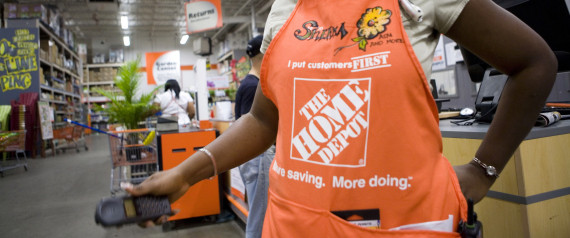 Sherma Chambers, assistant store manager, works at a Home Depot store in the Brooklyn borough of New York, U.S., on Thursday, April 8, 2010. Home Depot Inc., the largest U.S. home-improvement retailer, is adding store jobs for the first time in four years in anticipation of a rebound in sales. Photographer: Ramin Talaie/Bloomberg via Getty Images