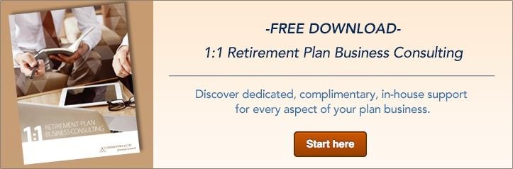 1:1 Retirement Plan Business Consulting
