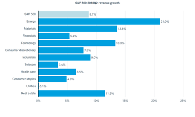 S&P 500 Revenue Bar Chart