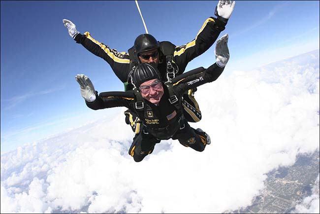 George H.W. Bush Skydiving