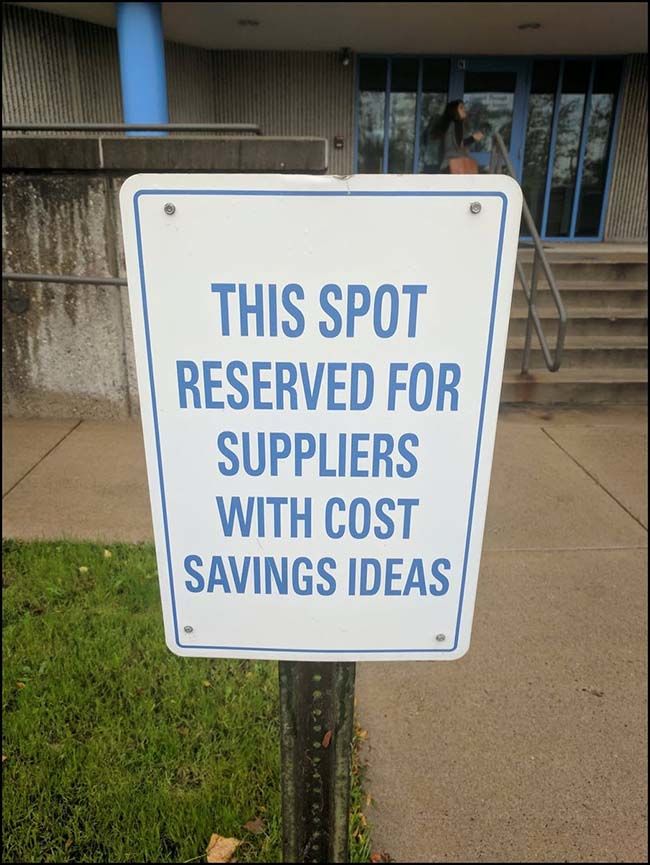 Fastenal Parking Sign
