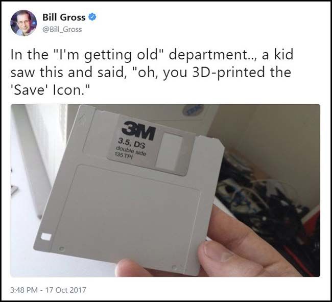 Floppy Disk Tweet